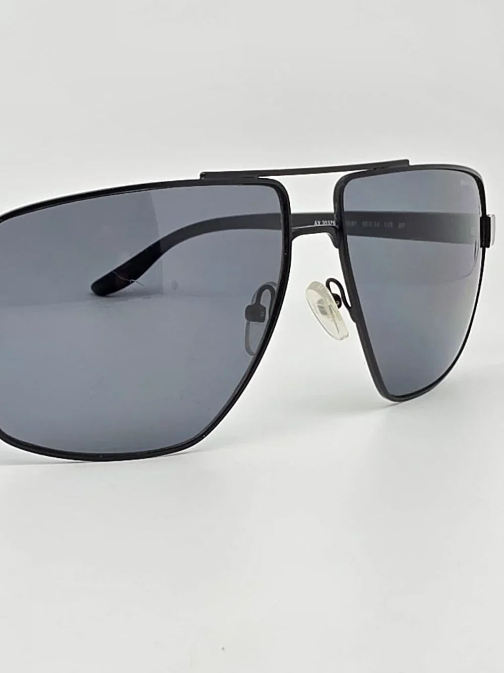 Armani Exchange AX2037S Matte Black Frame Polarized Grey Lens Sunglasses w/ Case